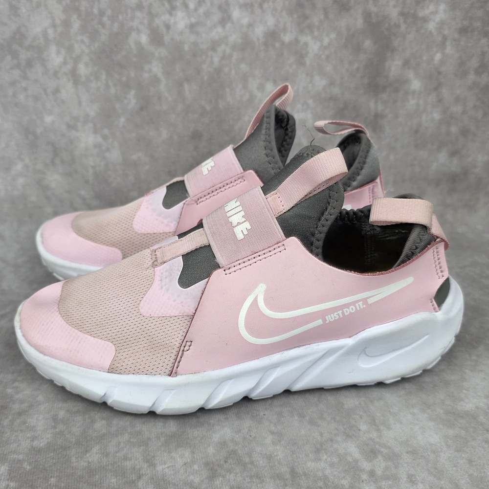 Nike Flex Runner 2 Girls Shoes Size 2.5Y Pink White Sneakers